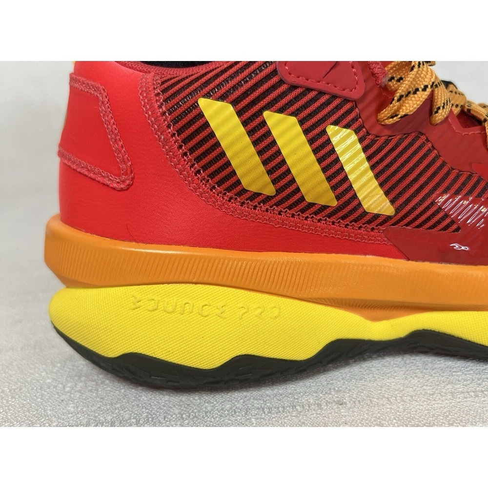Adidas Dame 8 Mr. Incredibles Basketball Shoes Mens 6.5 Disney Pixar Red Yellow - Picture 4 of 15